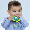 Infantino Spin & Rattle Teether Textured Petals Rainbow Beads 3 Months+