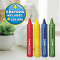 Craze INKEE Bath Crayons, 4-Piece Vegan Tub Coloring Set for Children