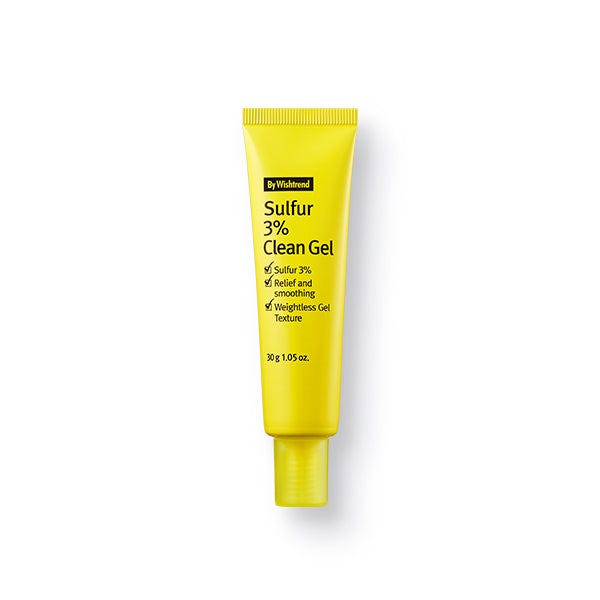 By Wishtrend Sulfur 3% Clean Gel Hydrating Blemish-Clearing Facial Gel 30g