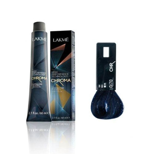 Lakme Chroma Permanent Hair Color Ammonia-Free Formula Blue 0/70