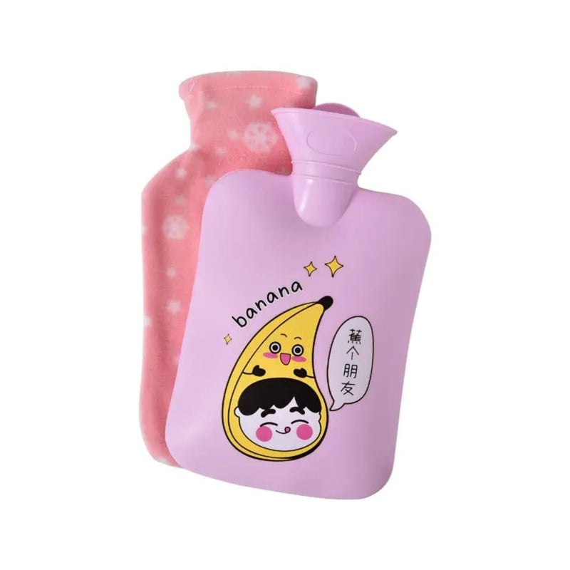 Minigood Hot Water Bottle 500ml with Removable Washable Cover