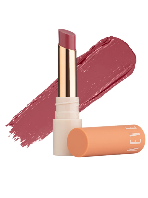 Neverti Berry Beauty Lipstick Creamy Matte Finish with 75% Natural Oils Berry