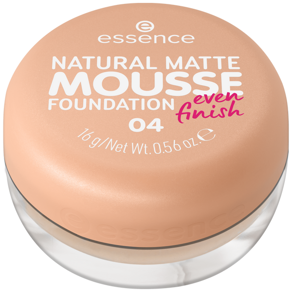 Essence Natural Matte Mousse Foundation Medium Coverage Shade 04