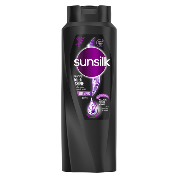 Sunsilk Stunning Black Shine Shampoo Liquid Amla Pearl Protein Vitamin E 700ml