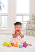 Infantino Textured Multi Ball Set Sensory Toys 6+ Months, 6 Pieces