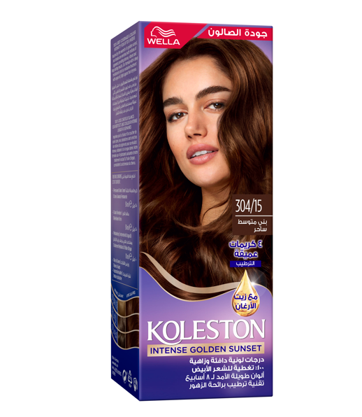 Koleston Twilight Medium Brown Hair Colour Cream with Developer 304/15
