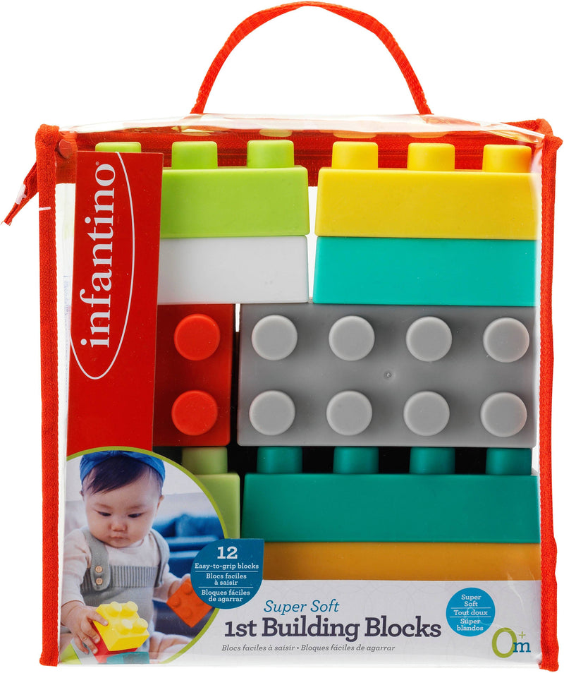 Infantino Super Soft First Building Blocks Sensory Toy 0+ Months