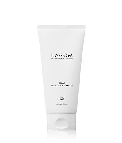 Lagom Cellup Micro Foam Cleanser, Moisturizing Facial Foam