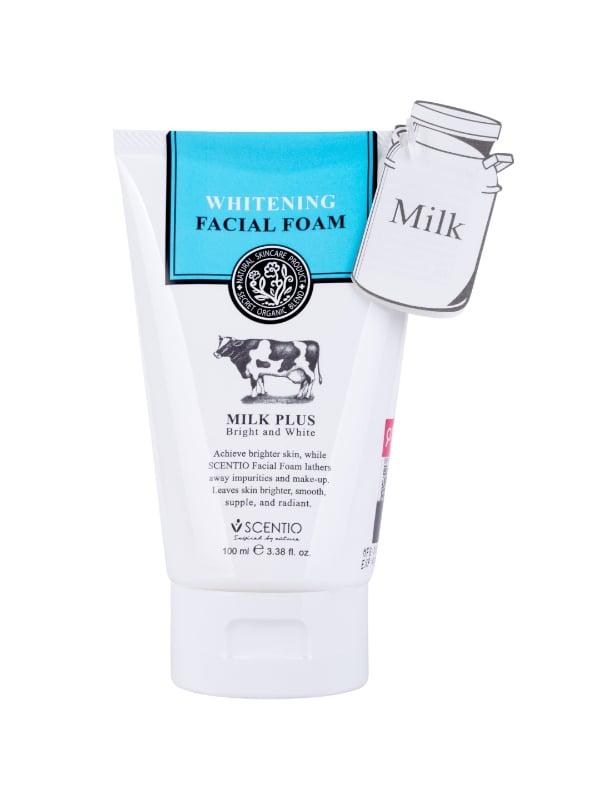 Scentio Milk Plus Q10 Facial Foam Cleanser, Brightening, 100 ml