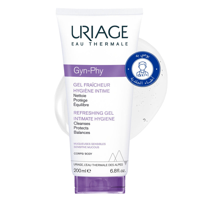 Uriage Gyn-Phy Intimate Wash Refreshing Foaming Gel with Lactic Acid