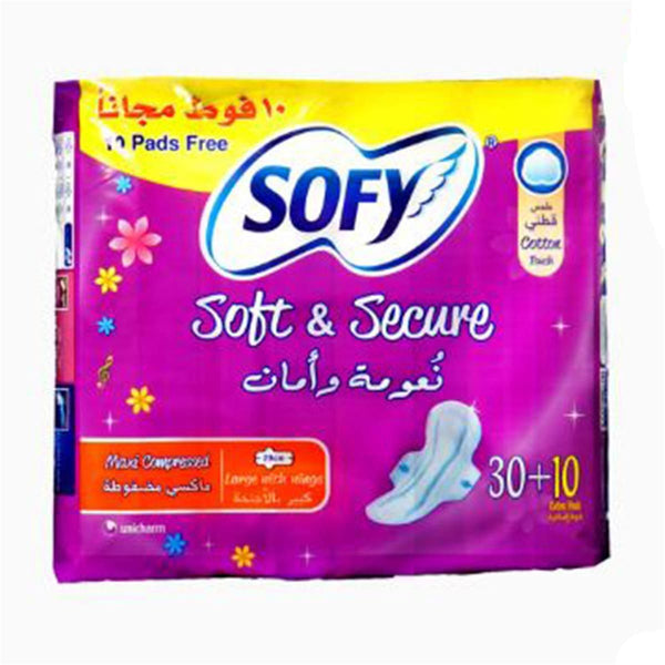 Sofy Large Winged Sanitary Pads Cotton Touch 29 cm, 10 Count