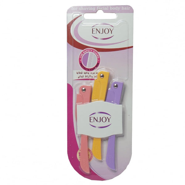 Enjoy Facial & Body Razors Ergonomic Design 3Pcs