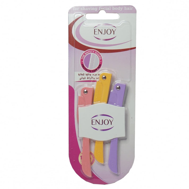 Enjoy Facial & Body Razors Ergonomic Design 3Pcs