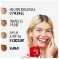 Rimmel London Lasting Finish Powder Foundation Matte Buildable Coverage No. 004 Rose Ivory 10 g