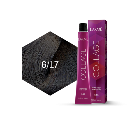Lakme - Lakme Collage Permanent Unisex Hair Colour 6/17 Dark Ash Blonde