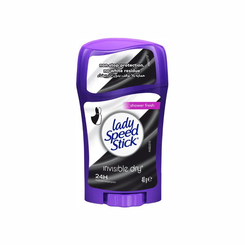 Lady Speed Stick Invisible Shower Fresh Deodorant Stick 48-Hour Protection 40g