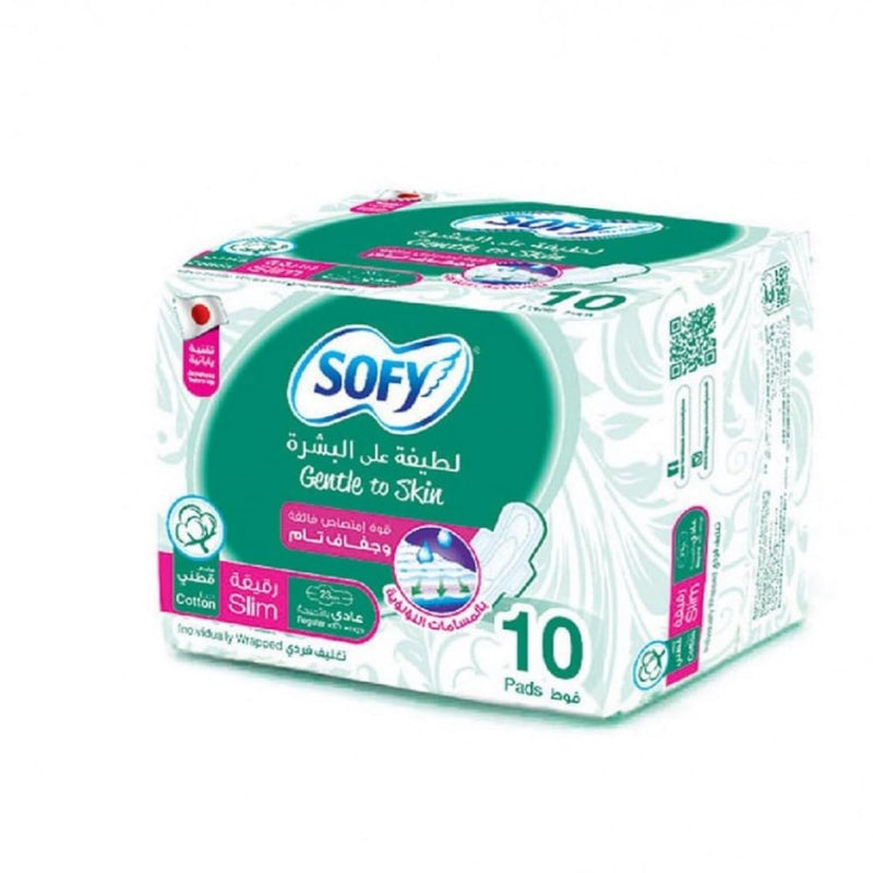 Sofy Slim Pads With Wings Gentle To Skin Regular
