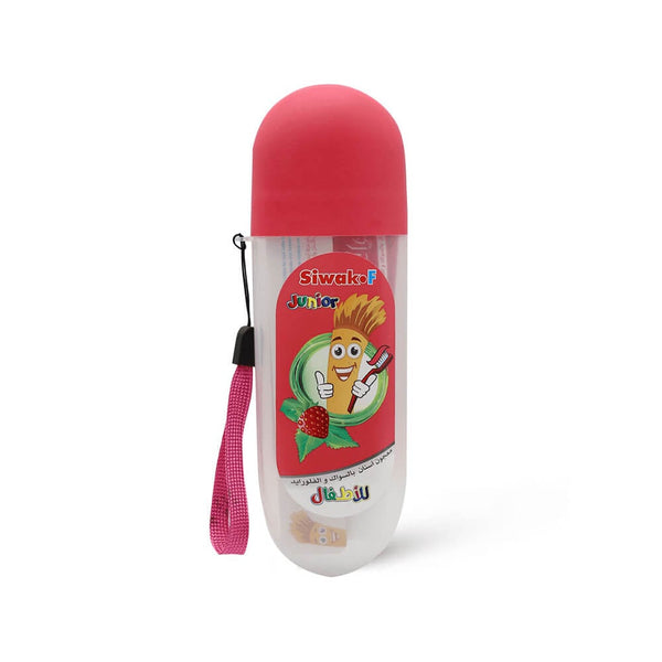 Siwak F Children's Strawberry Toothpaste with Soft Brush, Fluoride, 50 g