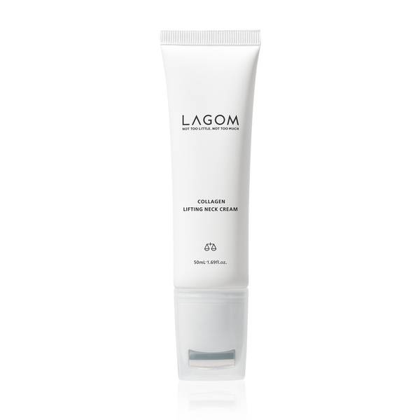 Lagom Collagen Neck Cream Rolling Massage Moisturizer with Niacinamide and Peptides