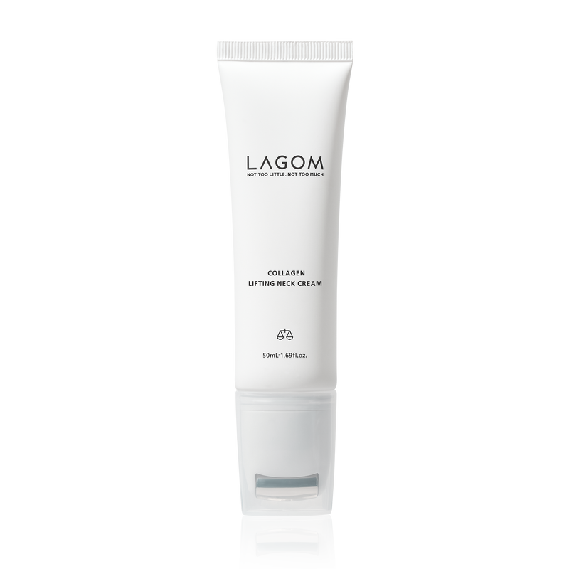 Lagom Collagen Neck Cream Rolling Massage Moisturizer with Niacinamide and Peptides