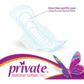 Private Maxi Pocket Normal Pads Cotton-Feel Cover Wings 30 Count
