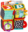 Infantino Discovery & Play Soft Activity Block, Textures, Sounds and Bright Colors, 6 Months+