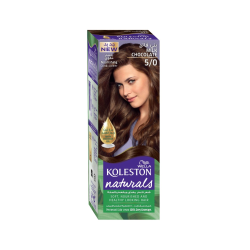 Wella Koleston 5/0 Light Brown Hair Dye with Developer and Conditioner 110ml