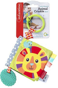 Infantino Link & Crinkle Animal Counting Book Soft Sensory Baby Book