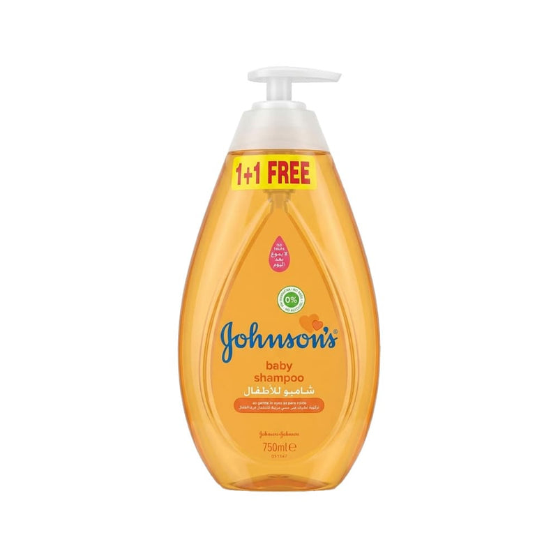 Johnson's Baby Shampoo Gentle Tear-Free Formula 1+1 Offer 750ml Each