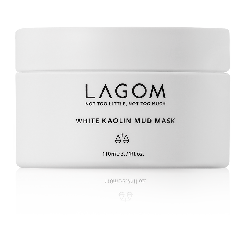 Lagom White Kaolin Mud Mask Wash-Off Face Mask with Natural Clay