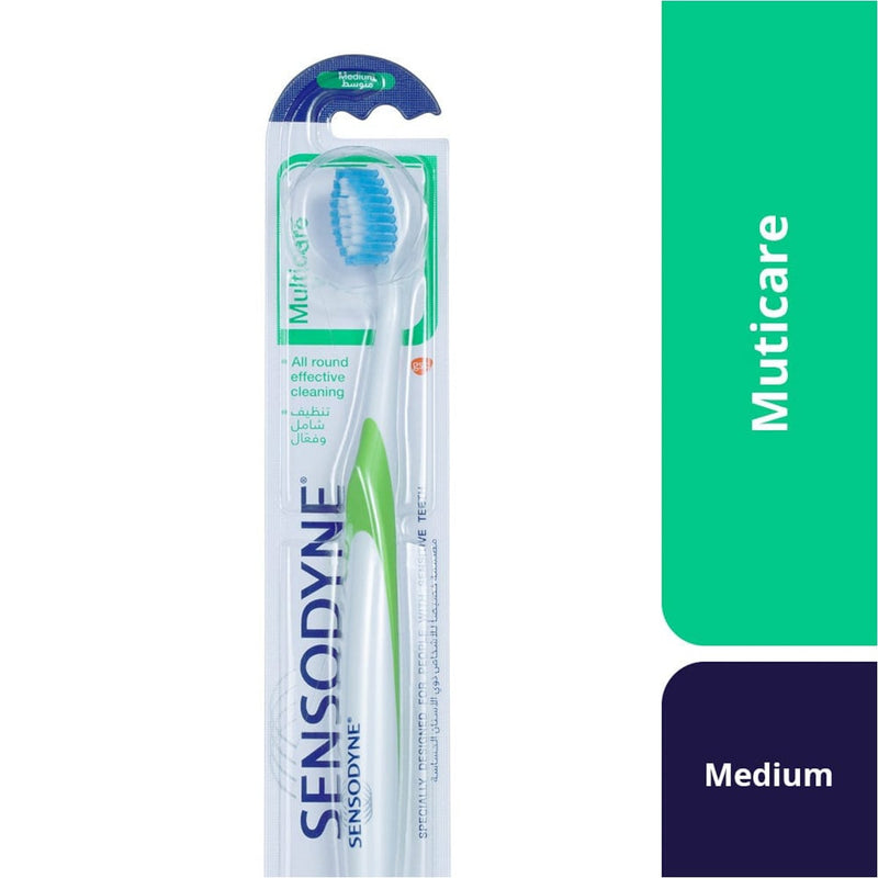 Sensodyne Multi Care Toothbrush Medium Bristles Dome-Shaped Head 1+1 Pack