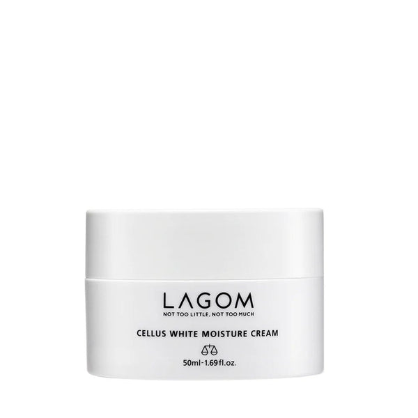 Lagom White Moisture Cream, Niacinamide and Rice Extract, Silky Finish, Sensitive Skin