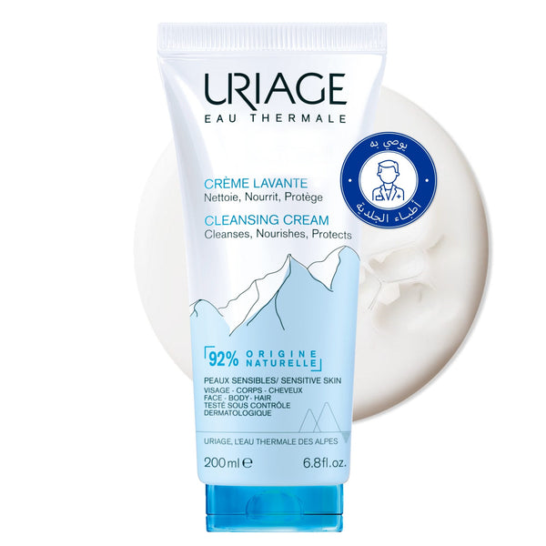 URIAGE Cleansing Cream Liquid Soap-Free Face and Body Cleanser 200 ml