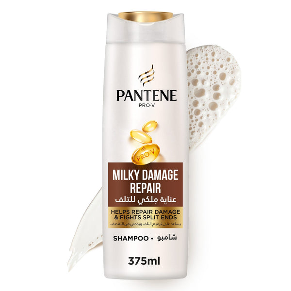 Pantene Pro-V Milky Damage Repair Shampoo Pro-Vitamin Formula 375ml