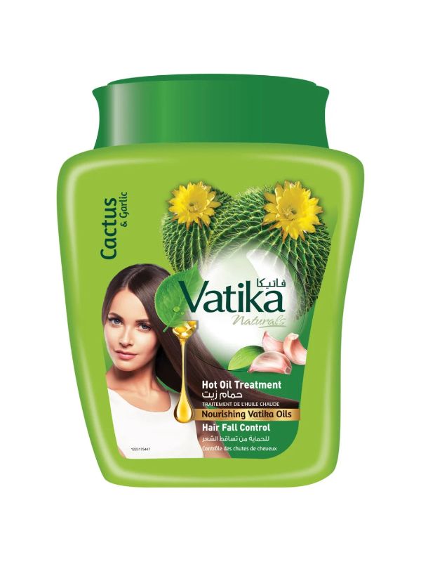 Vatika Hair Fall Control Oil Bath Hair Treatment Mask Aloe Vera Garlic Coconut 1000 g