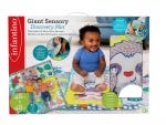 Infantino Giant Sensory Discovery Mat, Extra Thick Multi-Textured Activity Play Mat, 6 Activities