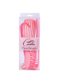 Hair System Pink Hairbrush Set, Detangling Brush, Wide-Tooth Comb and Curl Defining Brush, 3 Pieces