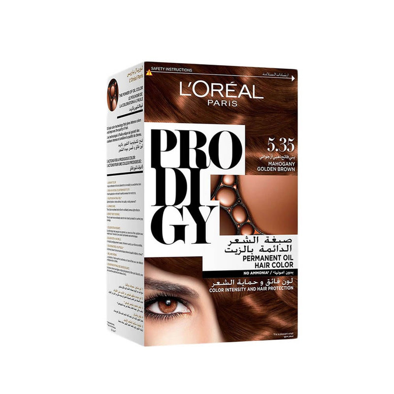 L'oreal Paris Prodigy Permanent Hair Dye Light Golden Purple Brown 5.35