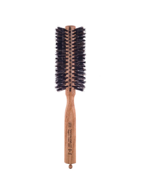3ME Maestri Wooden Hair Brush 1404 Triangular Heat Resistant Beech Elm Wood