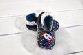 Rose et Chocolat ClassicZ Rocket Star Navy Baby Leather Slippers