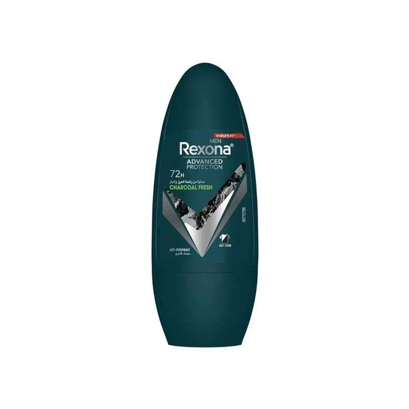 Rexona Advanced Protection Charcoal Fresh Deodorant Roll-On for Men, 50ml