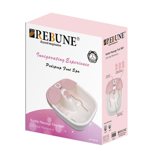 Rebune Foot Cleaning and Massage Device RE20001 Vibration Bubbles Pink 60W