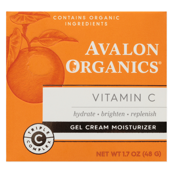 Avalon Organics Vitamin C Gel Cream Moisturizer Triple-C Complex 48 g