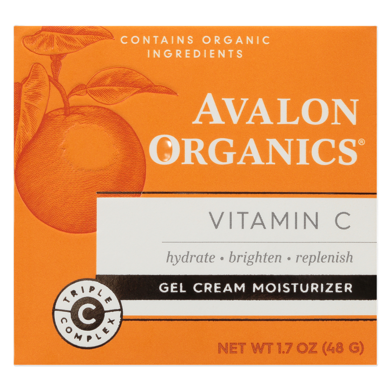 Avalon Organics Vitamin C Gel Cream Moisturizer Triple-C Complex 48 g
