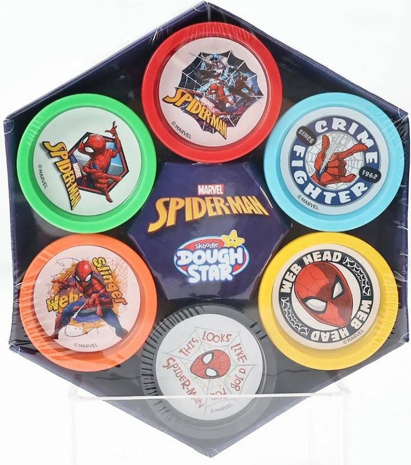Marvel Spiderman Carnival Pack Modeling Dough, 6 Colorful Cans