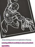 Marvel Spider-Man Scratch Art Activity Book Kit with Scratch Tool