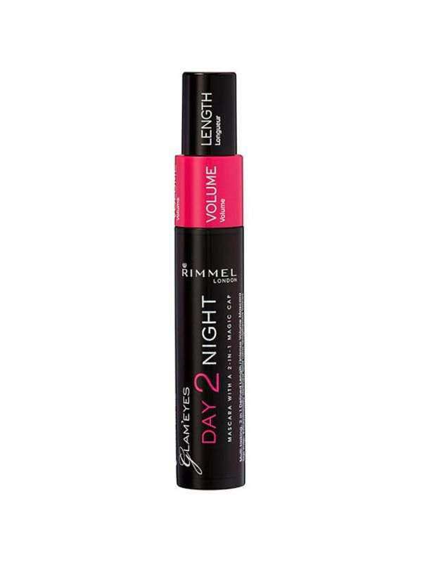 Rimmel London Glam Eyes Day to Night Mascara 001 Black Dual-Use Length and Volume