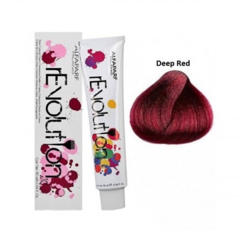 Alfaparf Revolution Temporary Hair Dye Deep Red Ammonia-Free Natural Oils 90ml