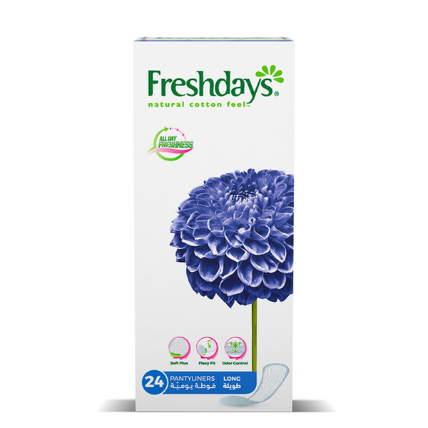 Freshdays Long Pantyliners Daily Protection 24 Pieces