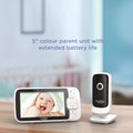 Hubble Nursery View Premium Twin Video Baby Monitor, 5-Inch Split-Screen LCD, Two Cameras